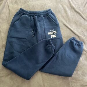 white fox sweatpants